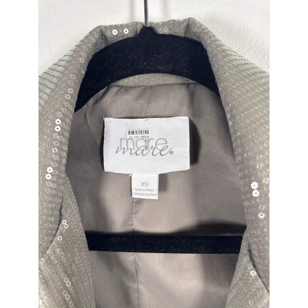 Mare Mare x Anthropologie Sequin Longline Blazer Jacket, XS - Picture 3 of 8
